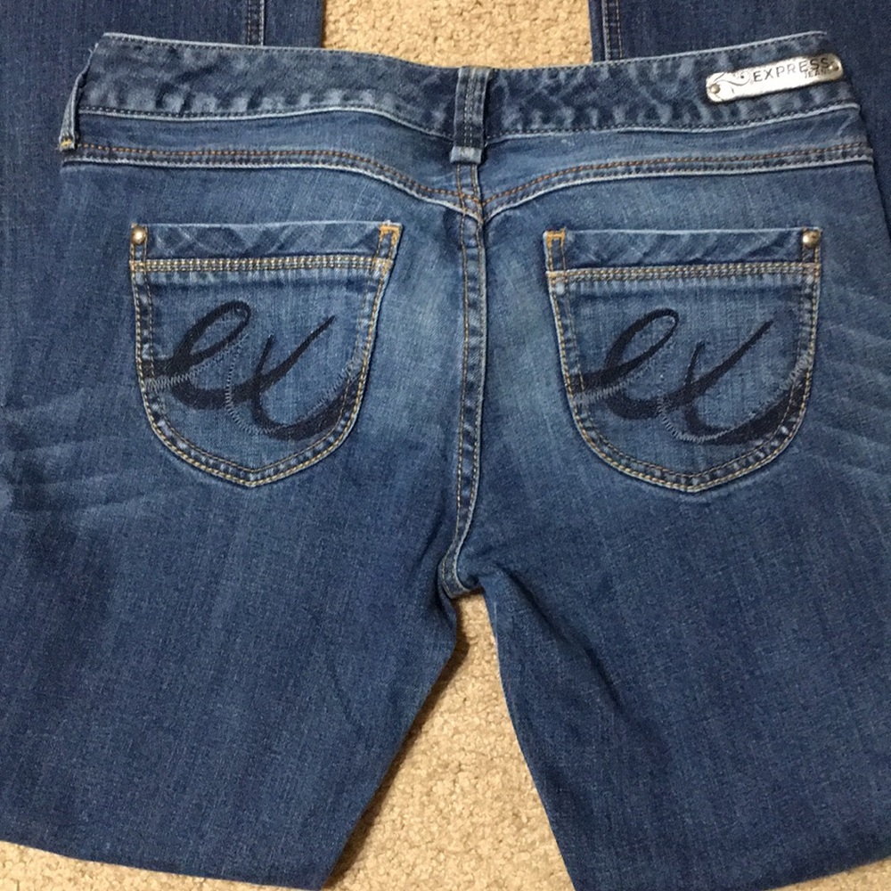 Express blue jeans size 4S boot cut